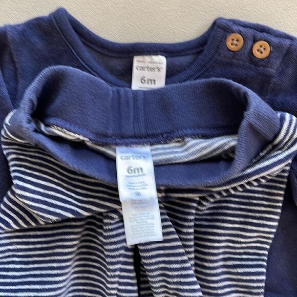 Carter’s Fleece Two Piece Pant Set 6 Months - Picture 2 of 3